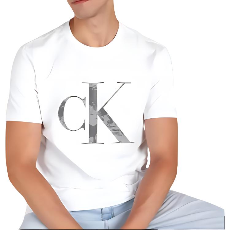 Calvin Klein Ss23 Reissue 90 Series Letter Print Футболка с круглым вырезом и коротким рукавом Мужские футболки Белые 40IC808-540