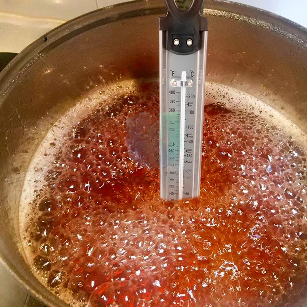 Stainless Steel Kitchen Craft Cooking Thermometer for Jam Sugar Candy Liquid Boiled Sugar Thermometer Tool Instrumentation