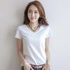 Women's Korean Style Slim Fit Cotton Short Sleeve T-Shirt - Summer Round Neck Versatile Top