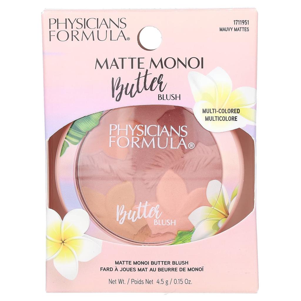 Physicians Formula, Матовое масло монои, румяна, 1711951 Mauvi Matte, 4,5 г (0,15 унции)