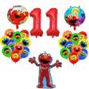 Cartoon Sesames-Streets Theme Cute ELMO COOKIE BIG BIRD Birthday Party Decoration Backdrop Balloons Cake Topper Banner For Kids