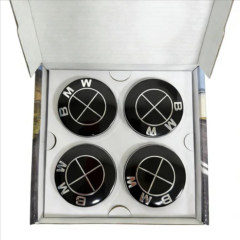 BVYD9 AAA 4pc 56/68mm 50th Anniversary Floating Wheel Center Caps For BMW G11 G12 G30 G31 G32 G08 G05 F46 F49 F39 F90 Auto Accessories