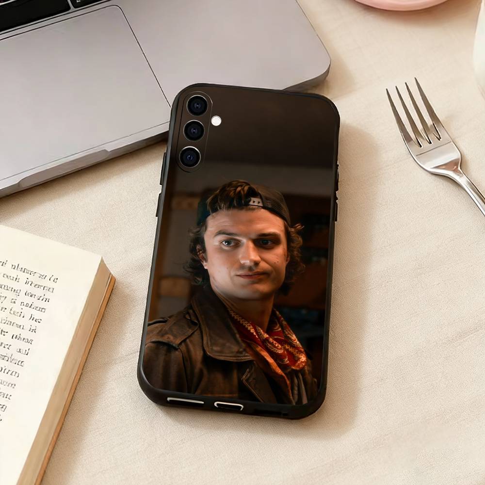 Actor Steve-E H-Harrington Phone Case For Samsung Galaxy A73,A72,A71,A70,A53,A52,A51,Soft Silicone Black Cover