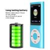 1.8 Inch LCD Screen MP3 Player Mini Portable MP3 Music Player Stylish Aluminum Alloy Lossless Sound Slim for Running