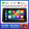 10,1 '' для Toyota Noah Voxy R80 2014 - 2021 GPS Navi WiFi Android System 4G сенсорный экран автомобильный видео мультимедийный плеер Carplay