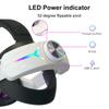 RGB Регулируемый Альтернативный Ремешок для Головы Светодиодная Подсветка Аксессуары для Ремешка на Голову Комфорт Снижение Давления на Лицо для Гарнитуры Meta Quest 3