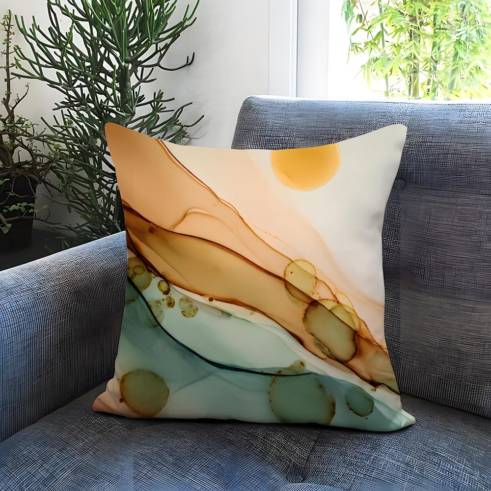 Abstract Texture Cushion Cover Comfortable Reversible Pillow Cover Ideal for Car Sofa Bedroom Beyond