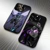 Игровой чехол V-ValorantES RoleS для iPhone 16 17 15 14 12 13 Pro Max Черный Конфетный Матовый Ударопрочный Чехол