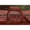 Full Grain Leather Duffle Bag: Brown Weekender Travel Holdall
