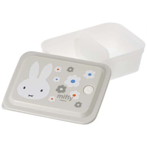 Skater Ланч-бокс Ионы серебра Ag+ Антибактериальный Плотная упаковка Встроенный воздушный клапан В комплекте 1 ярус 600 мл Миффи Монохромный PAS6AG-A
