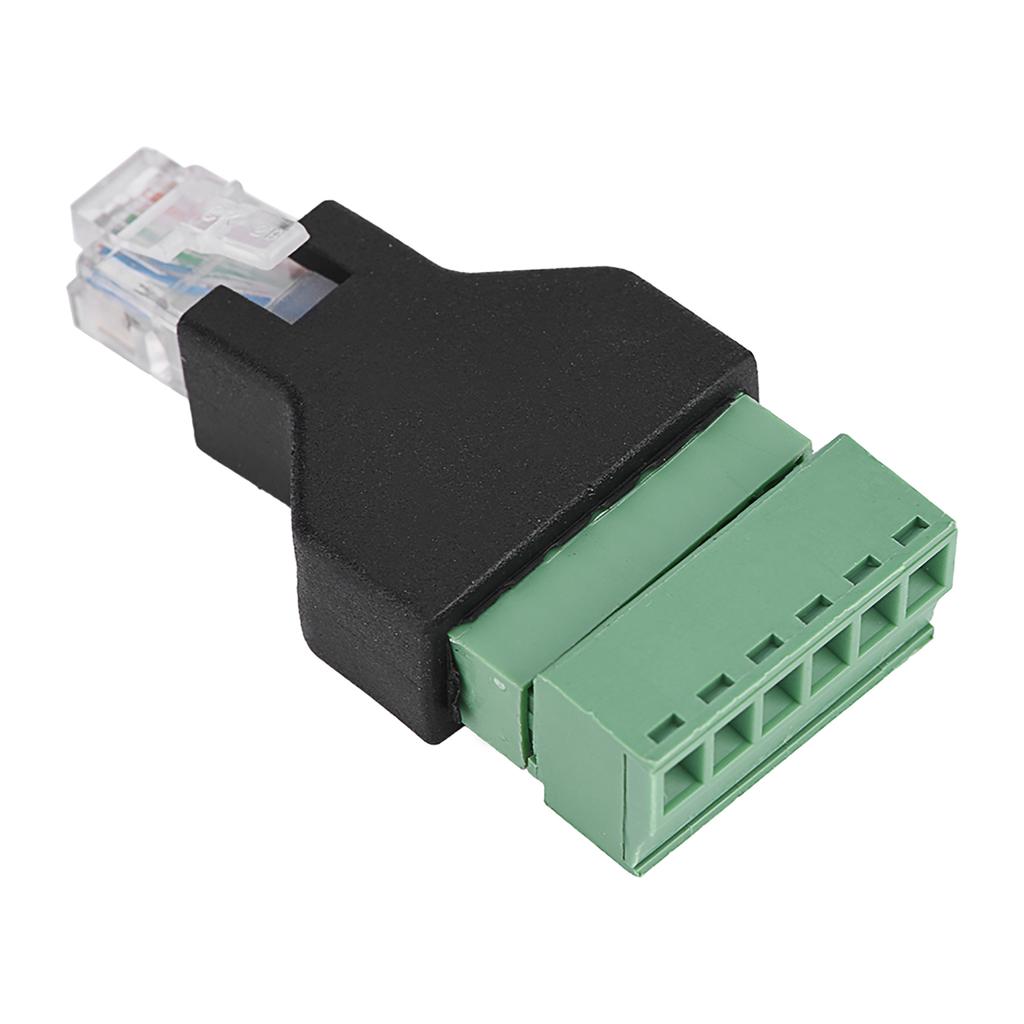 1Pcs Ethernet RJ12 6P6C Male To 6 Pin Screw Terminals Adapter Connector