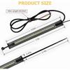 2pcs Motorcycle Led Turn Signal Light, Flexible Switchback Dual-color White & Amber Fork Turn Signal Blinkers For Motorbike