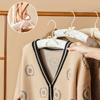 1Pc Embroidered Clothes Hanger Full Dress Wedding Clothes Hanger Photo Props Embroidery Pattern Creative Bow Ribbon Fabric