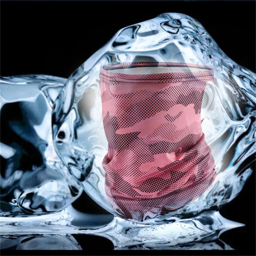 Ледяной шелк, висячий солнцезащитный щиток для лица, повязка на голову, защита для лица на открытом воздухе, крышка для шеи