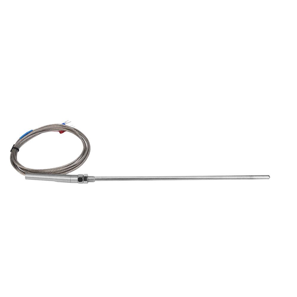 M8 Thread Type K Thermocouple 200mm Probe Temperature Sensor Wire 0 400 celsius  (3 m)