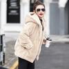 Winter Double-Sided Fleece Jacket Casual Versatile Warm Women's Plus Size 2025 New Loose-Fit Hooded Zip-Up Long Sleeve Trendy