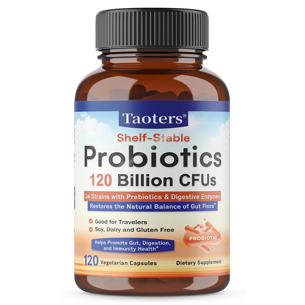 Taoters Prebiotics and Digestive Enzymes Promotes Gut and Digestive Health 120 Capsules