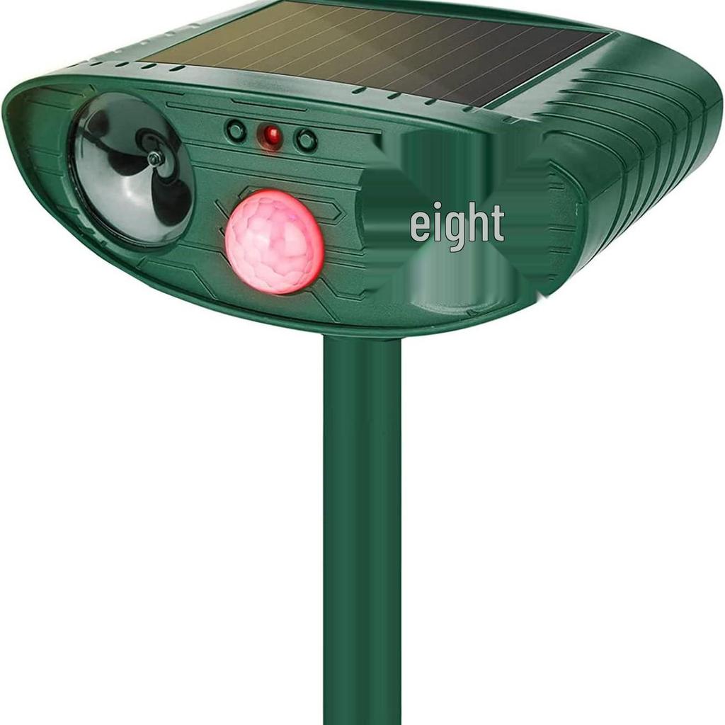 Solar-Powered Ultrasonic Animal Repeller: Deter Mice, Birds, Cats, and Dogs