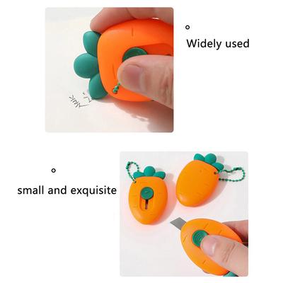 1/3 шт. Милый портативный мини-нож для бумаги с рисунком авокадо, клубники, моркови, канцелярский нож, нож для экспресс-коробок, резак для бумаги, инструменты для рукоделия, инструменты для упаковки