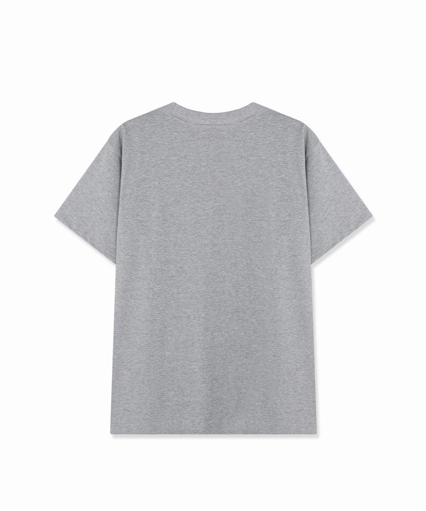 PSSHOPPER Basic Cool Skin Short Sleeve T-Shirt [Gray]