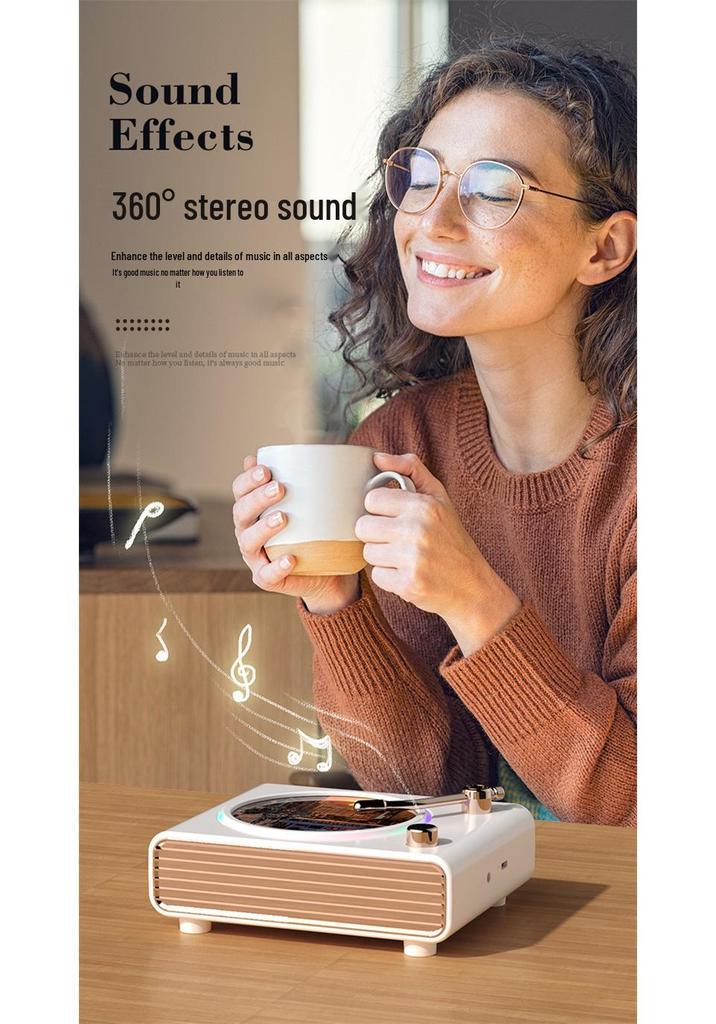 Ретро Портативная Bluetooth Настольная Колонка - Компактный Аудио Подарок для Улицы