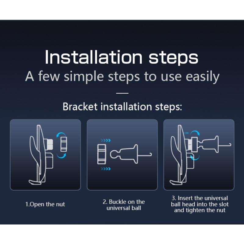 Автомобильный кронштейн для мобильного телефона, автоматическое открытие и закрытие, универсальный держатель для автомобильного телефона с беспроводной зарядкой, автомобильный вентиляционный кронштейн для автомобиля