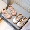 Girls' Leather Shoes 2025 Spring and Autumn New Children's Flower Princess Shoes Medium and Small Children's Soft-soled Single Shoes Girl's Baby Dou