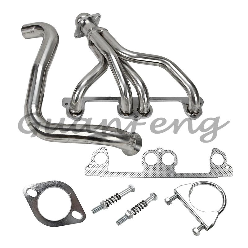Комплект прокладок и труб выпускного коллектора для 1997 1998 1999 Для Jeep Wrangler TJ 2.5L L4 Нержавеющий выпускной коллектор с даунпайпом