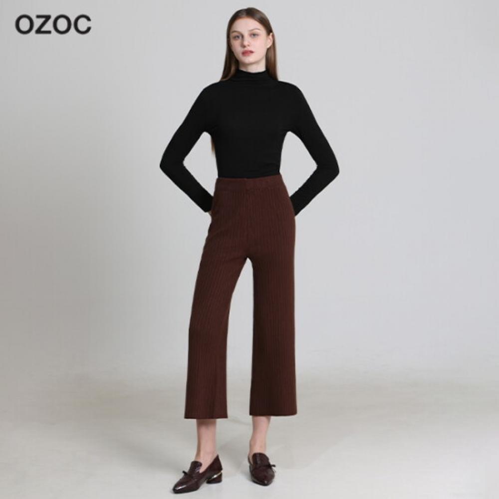 Ozoc Wide Rib Knit Pants Price 59000 Won