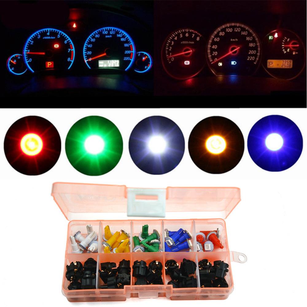 30/set 1SMD 5050 Led T5 Car Motorcycle Instrument Panel Cluster Gauge Dash Light