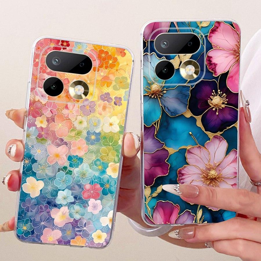 Чехол для Realme 16 Pro+ Чехол Мягкий Силикон прозрачный Дизайн с бантом ТПУ Простота Оболочка Для Realme16Pro 16 Pro Plus Coque