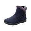 Зимняя обувь Женские зимние ботинки Теплые плюшевые плоские Нескользящие хлопковые туфли Модные женские ботильоны Черные Синие Большой размер 41