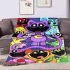 Colorful Cartoon Characters in Fun Style Patterned flannel blanket perfect for the bedroom living room, sofa, or a little nap