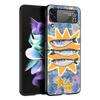 Blue Ocean Fish Hard PC Phone Case For Samsung Galaxy Z Flip 7 6 5 4 Black Cover For Galaxy Z Flip 3 Foldable Fundas Shell Capas