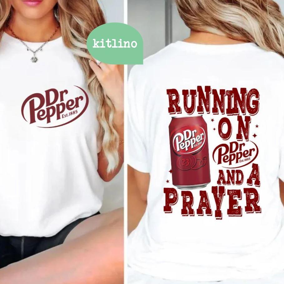 Бегу на молитве и Dr Pepper F30733 Унисекс Футболка