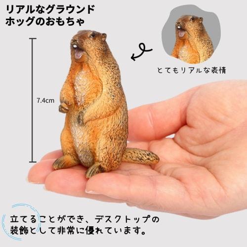 Oshhni 4-Piece Marmot Groundhog Figures, Realistic Animal Figures, Groundhog Model Toys, Birthday Gifts, Ornaments, Educational Toys for Kids, Hallowe