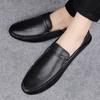Brand Men Genuine Leather Shoes Luxury Casual Shoes Business Flats Top Quality Mens Loafers Breathable Slip On Driving Man Shoes