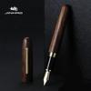 Jinhao 9056 Ручка-перьевая ручка из натурального дерева, ручная работа, перо M/F, золотой зажим, чернильная ручка, канцелярские товары, подарок для бизнеса, офиса, письменные принадлежности для школы