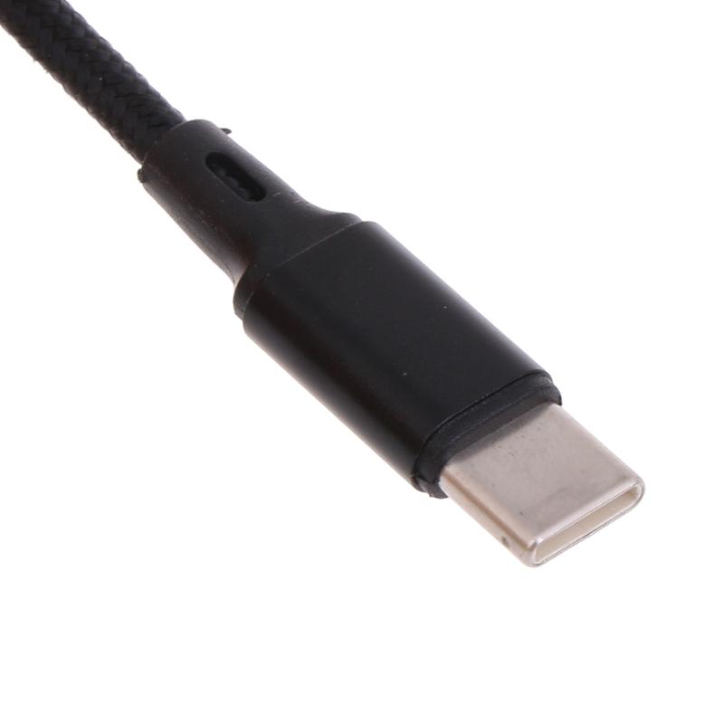 Nylon Braided Type-C to Type-C+Type-C Charger Cable Reliable Connectivity Faster Charger Cable Cord Safe and Stable