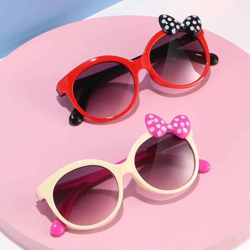 7317 Children'S Baby Sunglasses, Boys And Girls Cute Bow Sunglasses Cartoon Personalized Glasses