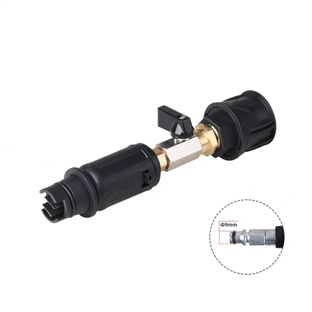 Распылитель для мойки высокого давления с быстроразъемным соединением, регулируемый угол 3000 фунтов на кв. дюйм для соединителя Krcher 8/9 мм, насадка для мойки автомобиля