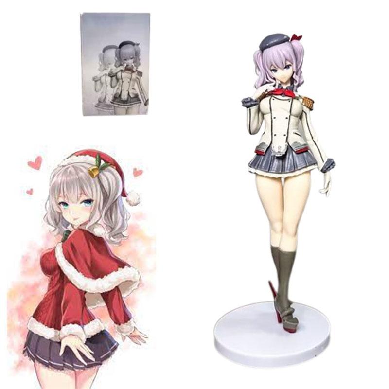 18см ПВХ Модель Фигурка Красивая Девушка Канмусуме Касима Стоячая Поза Аниме Коллекционная Оптом