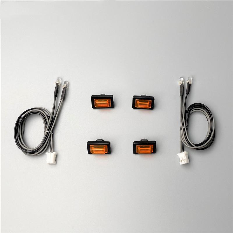 Side Skirt Plate Led Turning Light for 1/14 Rc Tamiya Tractor R470 R620 56318 56323