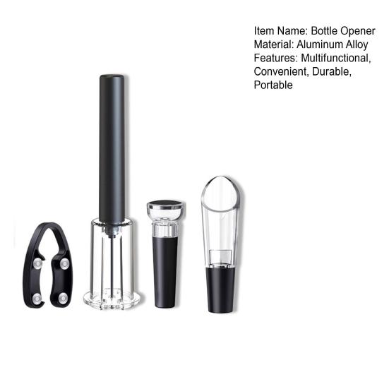 1 Set Bottle Opener Air Pressure Wine Opener Pneumatic Technology Efficient Cork Removal Tool for Home Bar