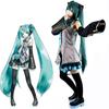 Дышащий костюм для косплея Hatsune Miku Vocaloid с париком, топы, платье и галстук