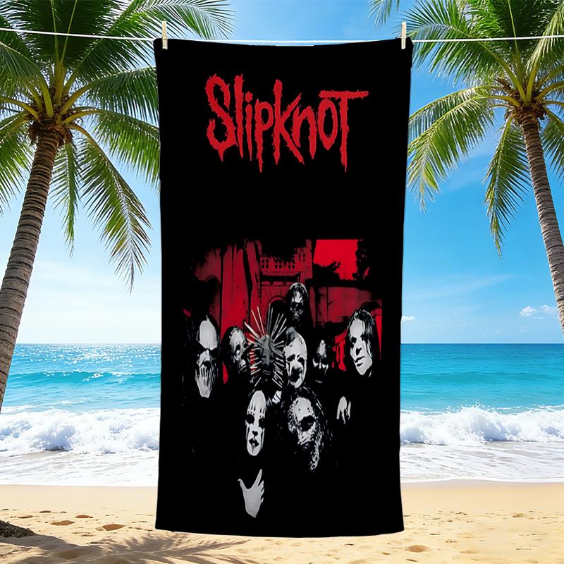 1 шт. Постер группы Slipknot Пляжное полотенце Быстросохнущее Многоцелевое Для пляжа Бассейна Спортзала Йоги Дома Путешествий Рождественский Подарок на Хэллоуин Xmas G1187