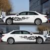 Doordash 2Pcs Stylish Flame Fire Car Stickers Body Decal Decoration Covers Protector Car Sticker for