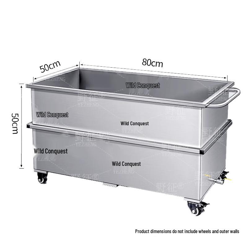 YeZheng Mobile Stainless Steel Square Water Tank