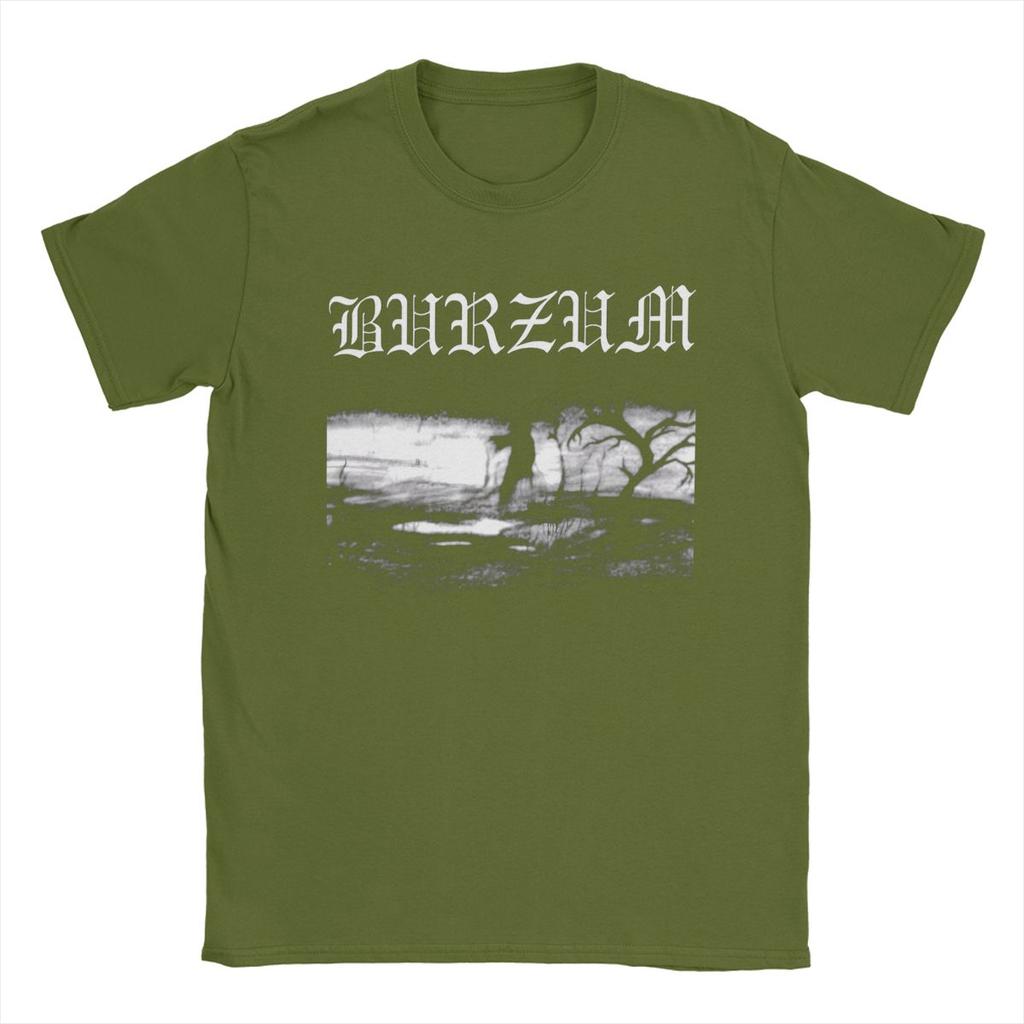 Повседневная футболка Burzum для мужчин, хлопковая футболка с круглым воротником, футболка с коротким рукавом, графическая одежда