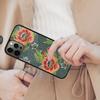 Красочный чехол для телефона с магнитом и узором Батик для APPLE iPhone 17 Air 16 14 13 12 Pro Max 15 Plus Беспроводная зарядка Обложка MagSafe